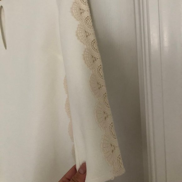 Winter White Shift Dress - Picture 5 of 7